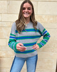 LELA SWEATER IN OYSTER GREEN