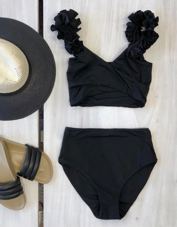 CERES TWO PIECE SWIMSUIT IN BLACK