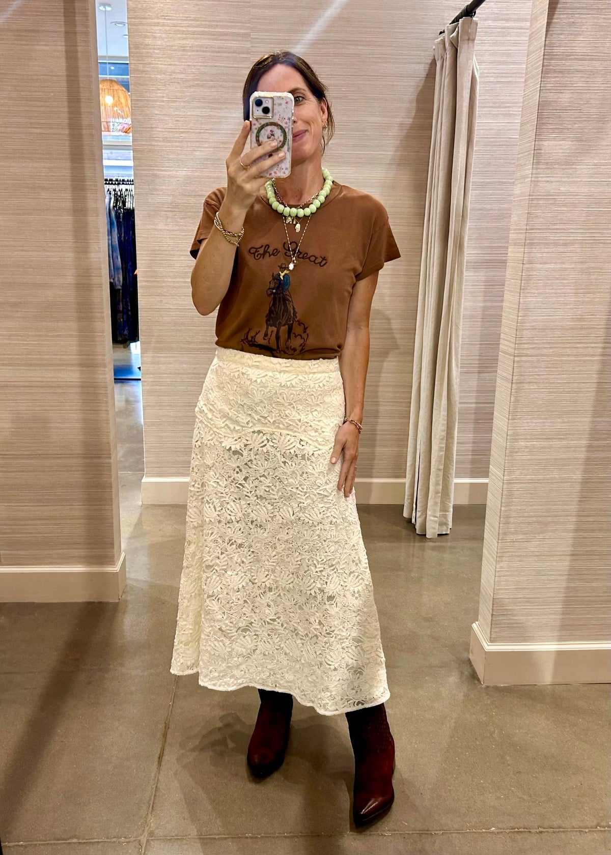 RELIC LACE SADDLE SKIRT
