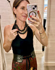 DOUBLE BUBBLE BEAD NECKLACE IN TAP