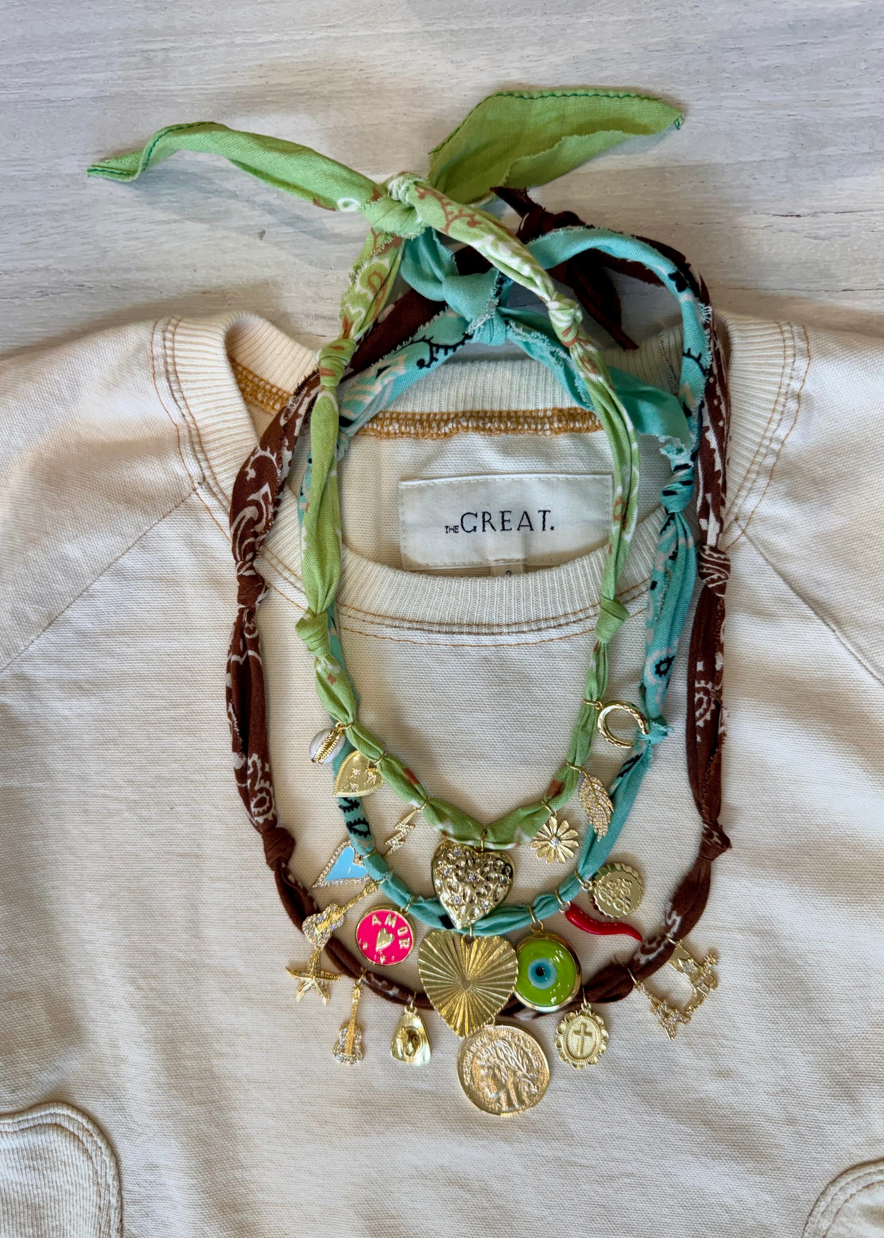BANDANA NECKLACE // CHESTNUT BROWN – LANAI