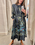 SATIN BELT DRESS