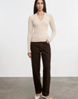 SILK KNIT U-NECK