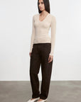 SILK KNIT U-NECK