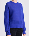SOFTEST TISSUE WEIGHT SWEATER IN COBALT