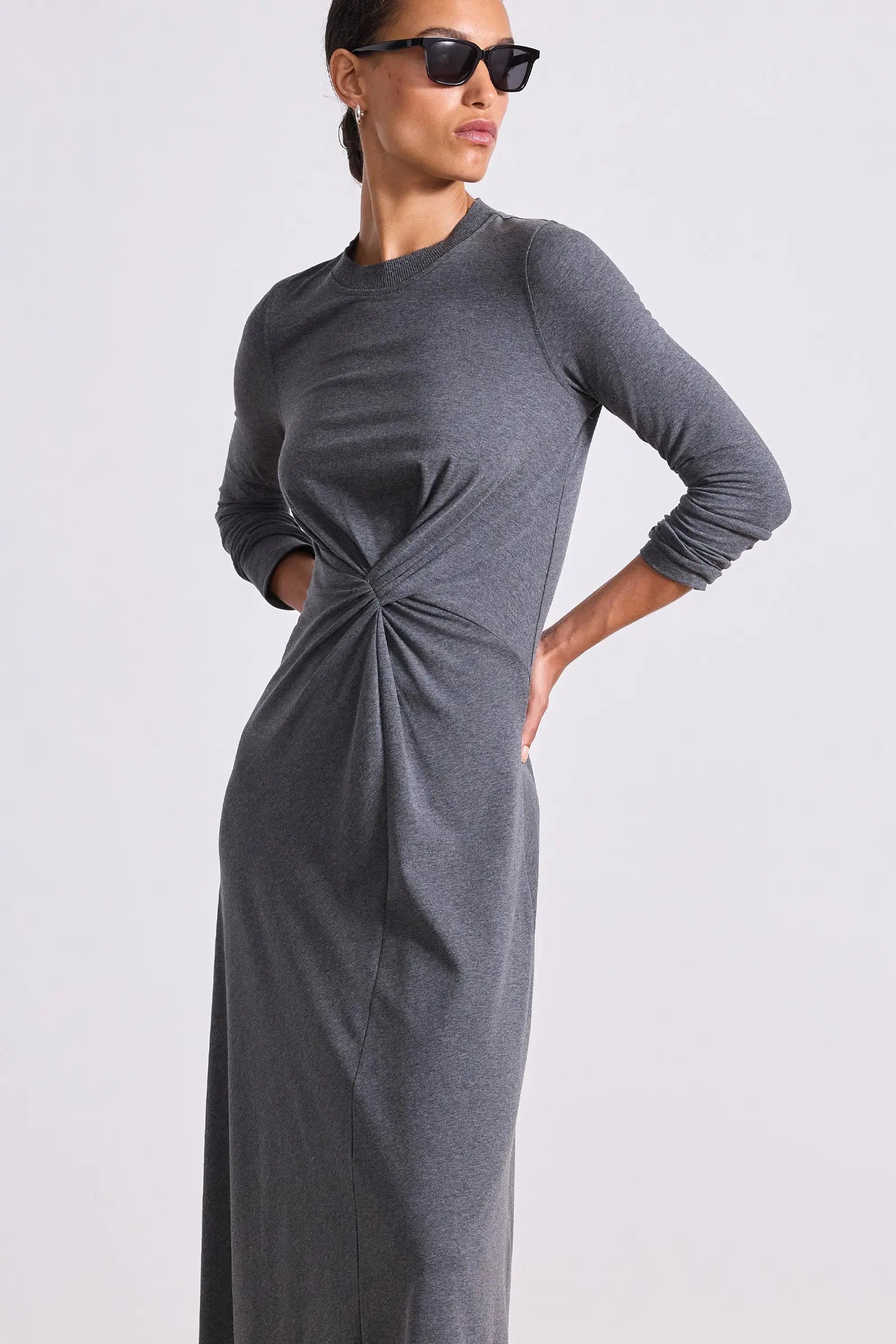 LONG SLEEVE VOLTA TWIST DRESS