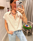 LEXI SHIRT IN TANGERINE SKY