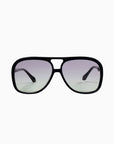 BANG SUNNIES IN BLACK WITH VIOLET-YELLOW LENSES