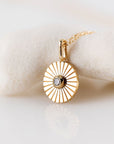 ROUND DIAMOND RAYS NECKLACE