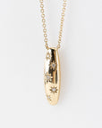 DIAMOND SCARAB DAGGER NECKLACE