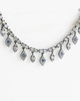 DIAMOND SAPPHIRE SHAKER NECKLACE