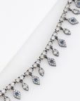 DIAMOND SAPPHIRE SHAKER NECKLACE