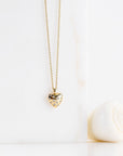 DIAMOND DOT BUBBLE HEART NECKLACE