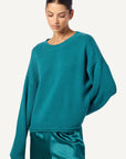 ALSTON SWEATER IN MARINE TEAL