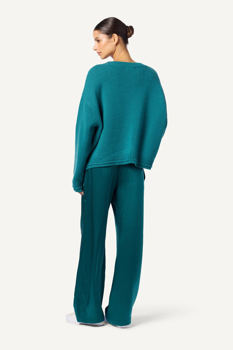 ALSTON SWEATER IN MARINE TEAL