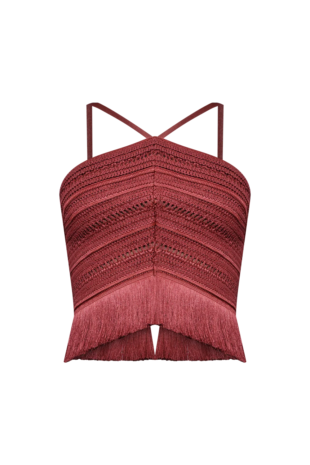 AMBER FRINGE TOP