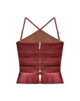 AMBER FRINGE TOP