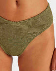 ANGEL BIKINI SET IN METALLIC MOSS