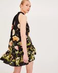 ARCA MINI DRESS IN FLORA BLACK