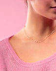 16.5" CLASSIC GIGI BABY PINK NECKLACE