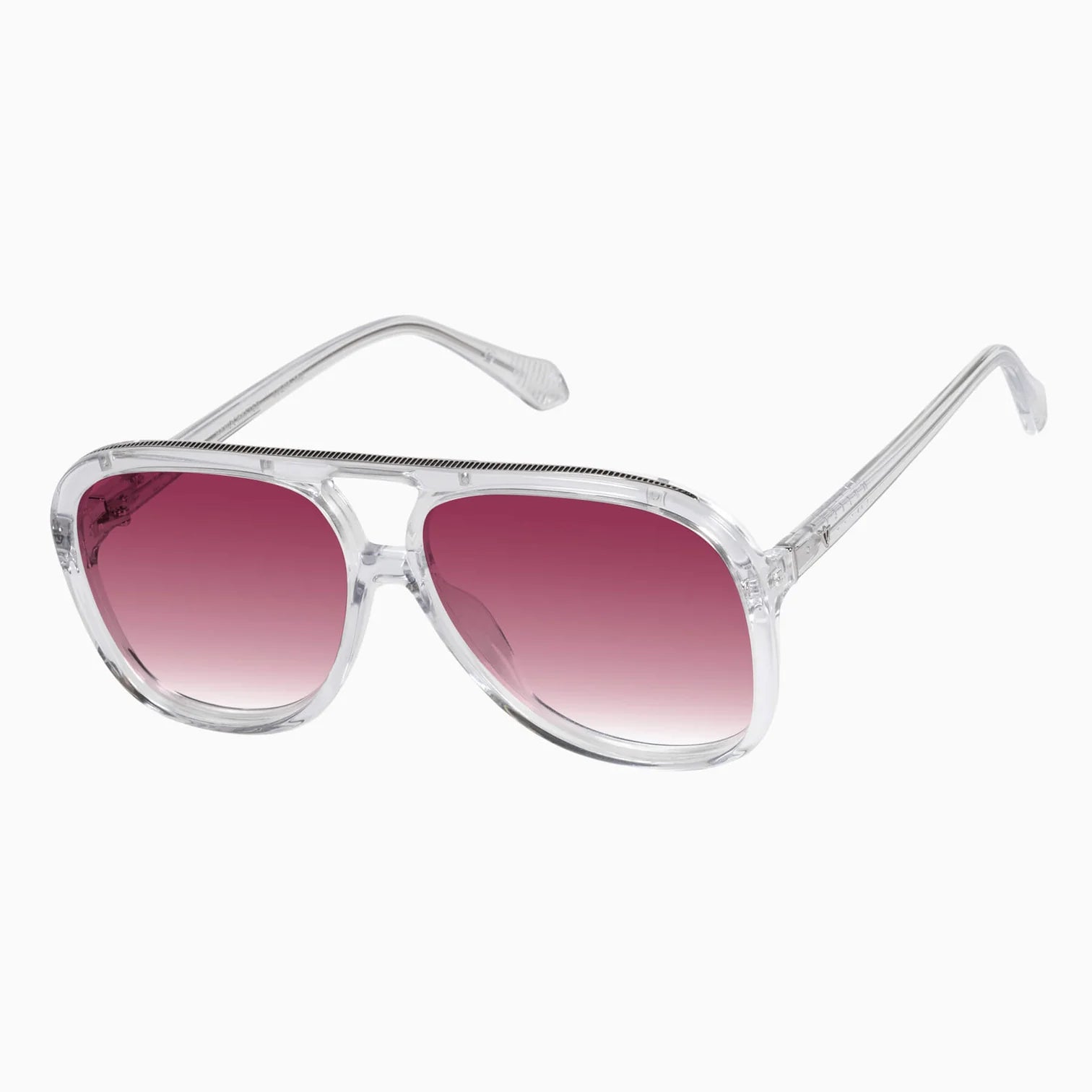 BANG SUNNIES IN CRYSTAL WITH ROSE GRADIENT LENSES