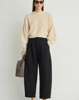 BARI CROP TROUSER IN BLACK