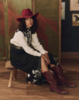 BASKET WEAVE COWBOY BOOT