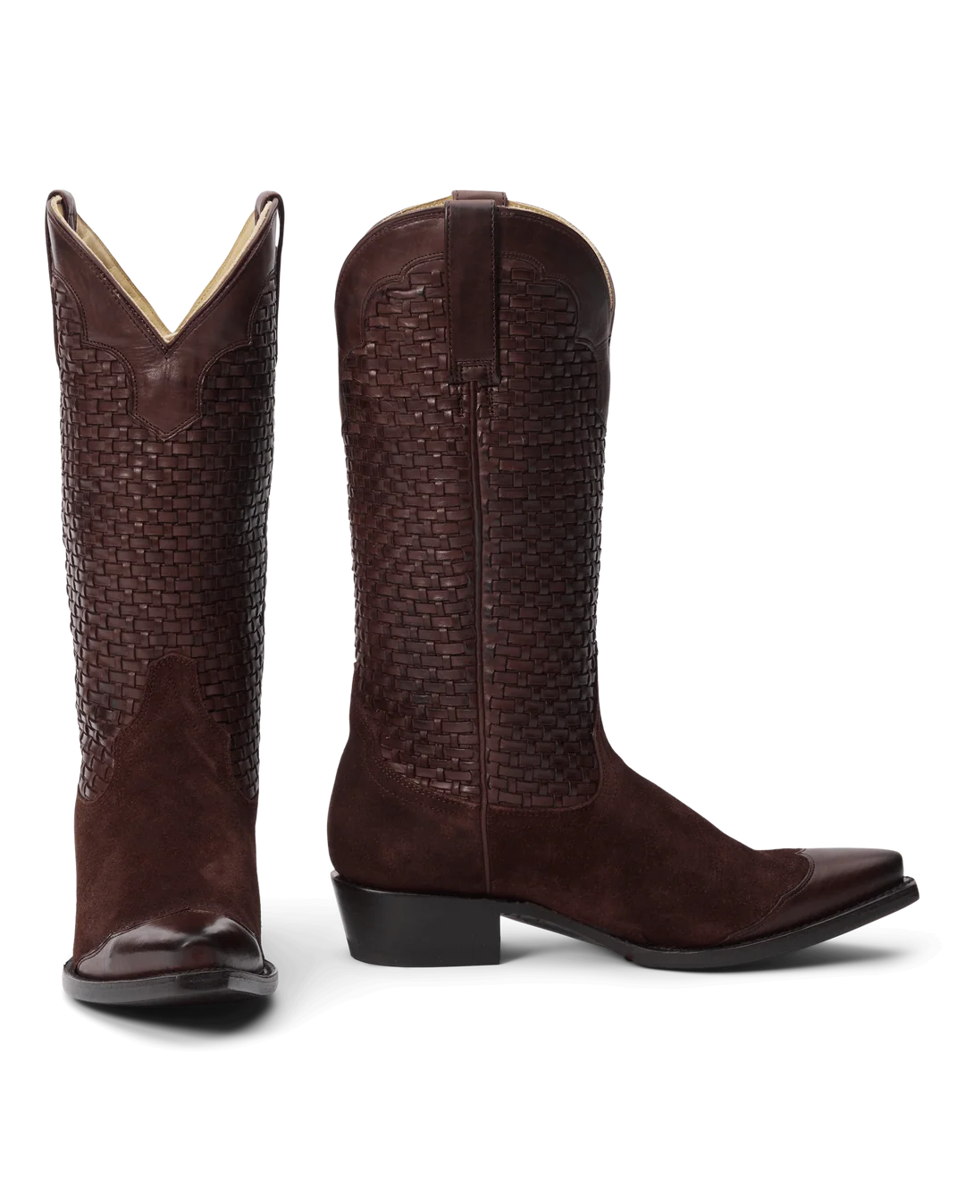 BASKET WEAVE COWBOY BOOT