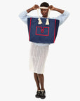 BEACH MARINE CANVAS TOTE