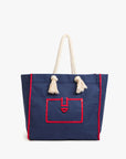 BEACH MARINE CANVAS TOTE