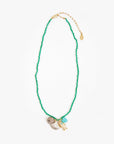BEADED CHARM NECKLACE