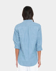 BEAU SHIRT IN SLATE SKY CHAMBRAY