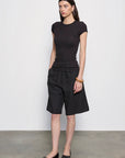 BERMUDA TWILL SHORT IN BLACK