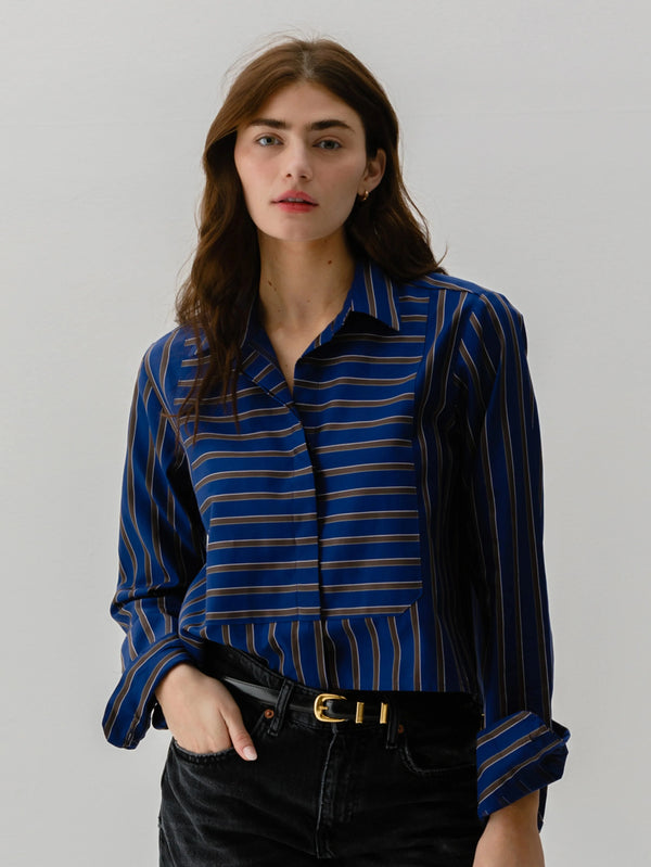 BIB SHIRT IN BOWOOD STRIPE