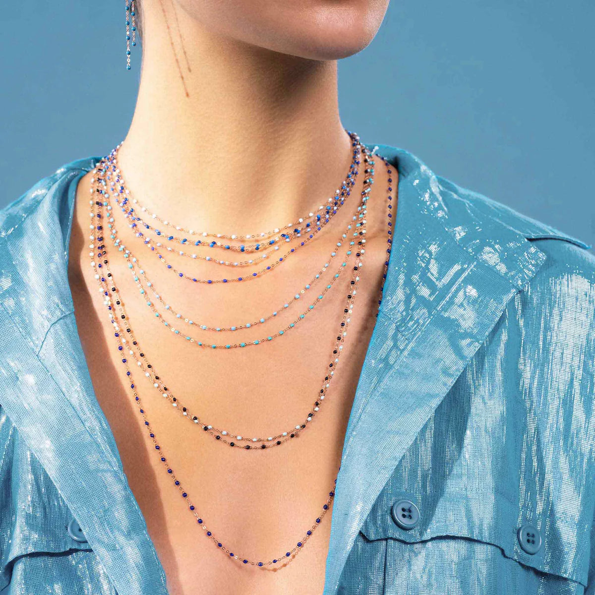 19.7" CLASSIC GIGI BLUE NECKLACE