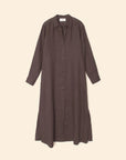 LINEN BODEN DRESS IN BLACK QUARTZ