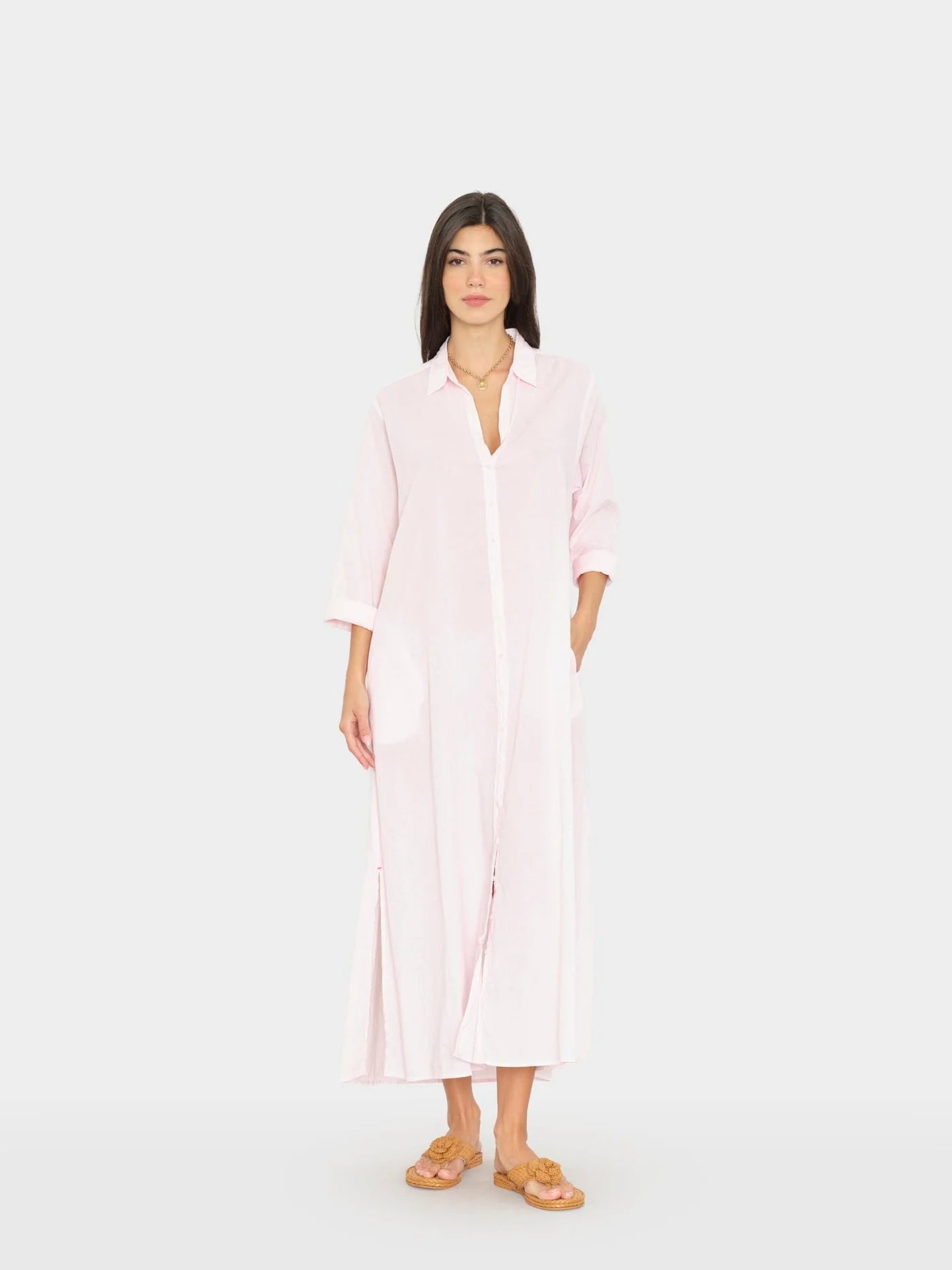 BODEN DRESS IN PALE ROSE