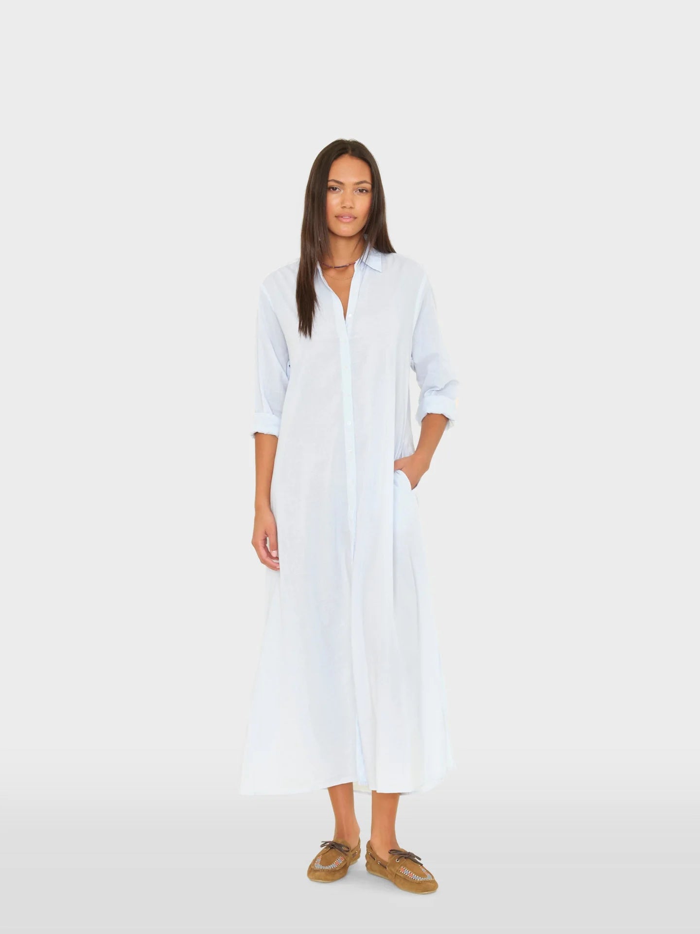 BODEN DRESS IN SKYLIGHT