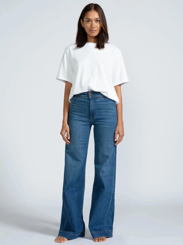 BRIGHTON WIDE LEG JEANS IN MERCURY