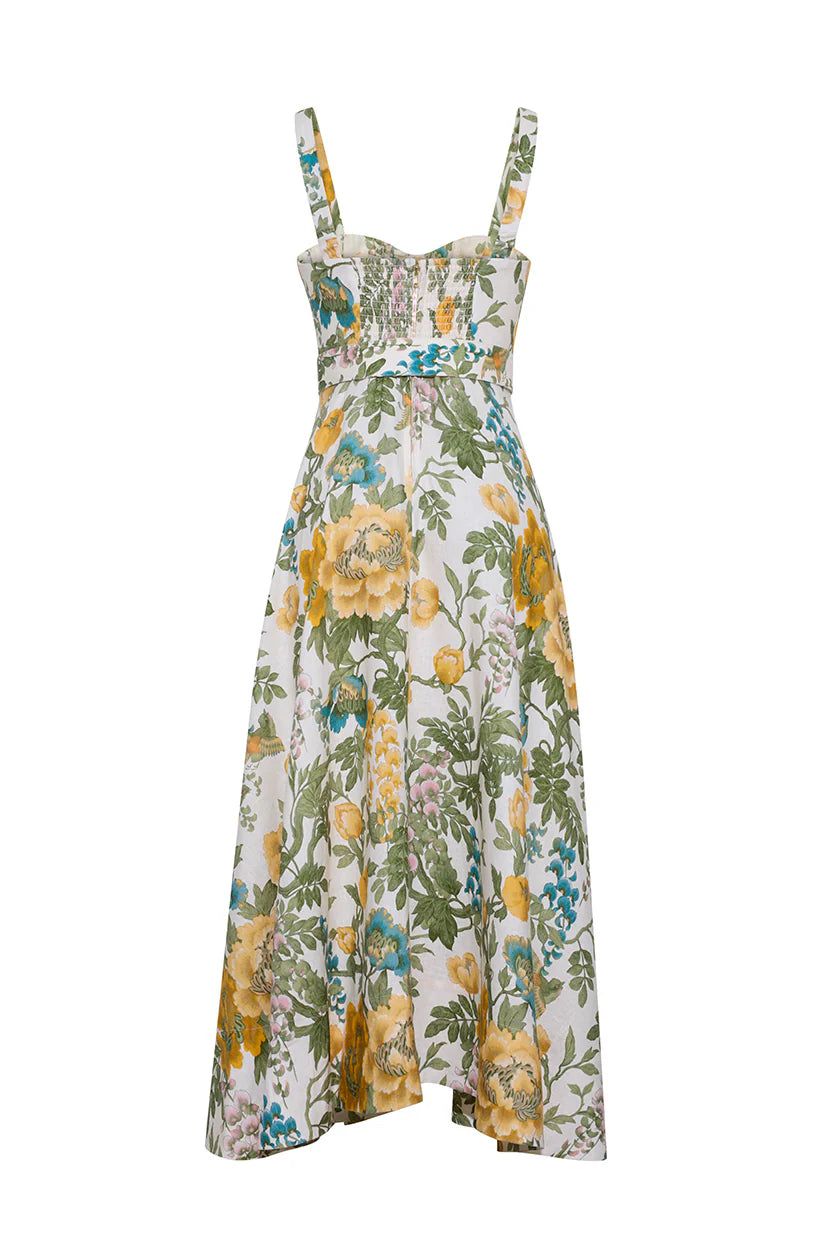CALYPSO DRESS IN MEADOW IVORY