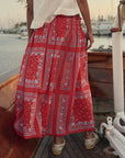 CANARY SKIRT IN RED SAILBOAT