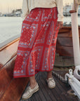 CANARY SKIRT IN RED SAILBOAT