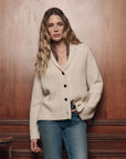 CASHMERE CABLE LODGE CARDIGAN