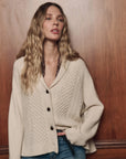 CASHMERE CABLE LODGE CARDIGAN