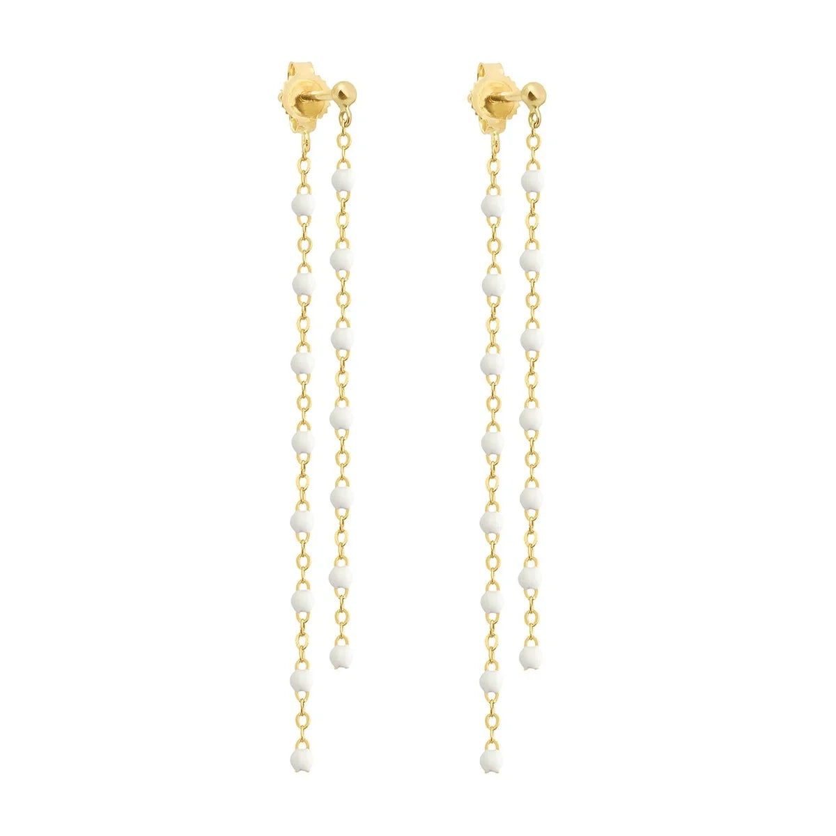 WHITE CLASSIC DANCING EARRINGS