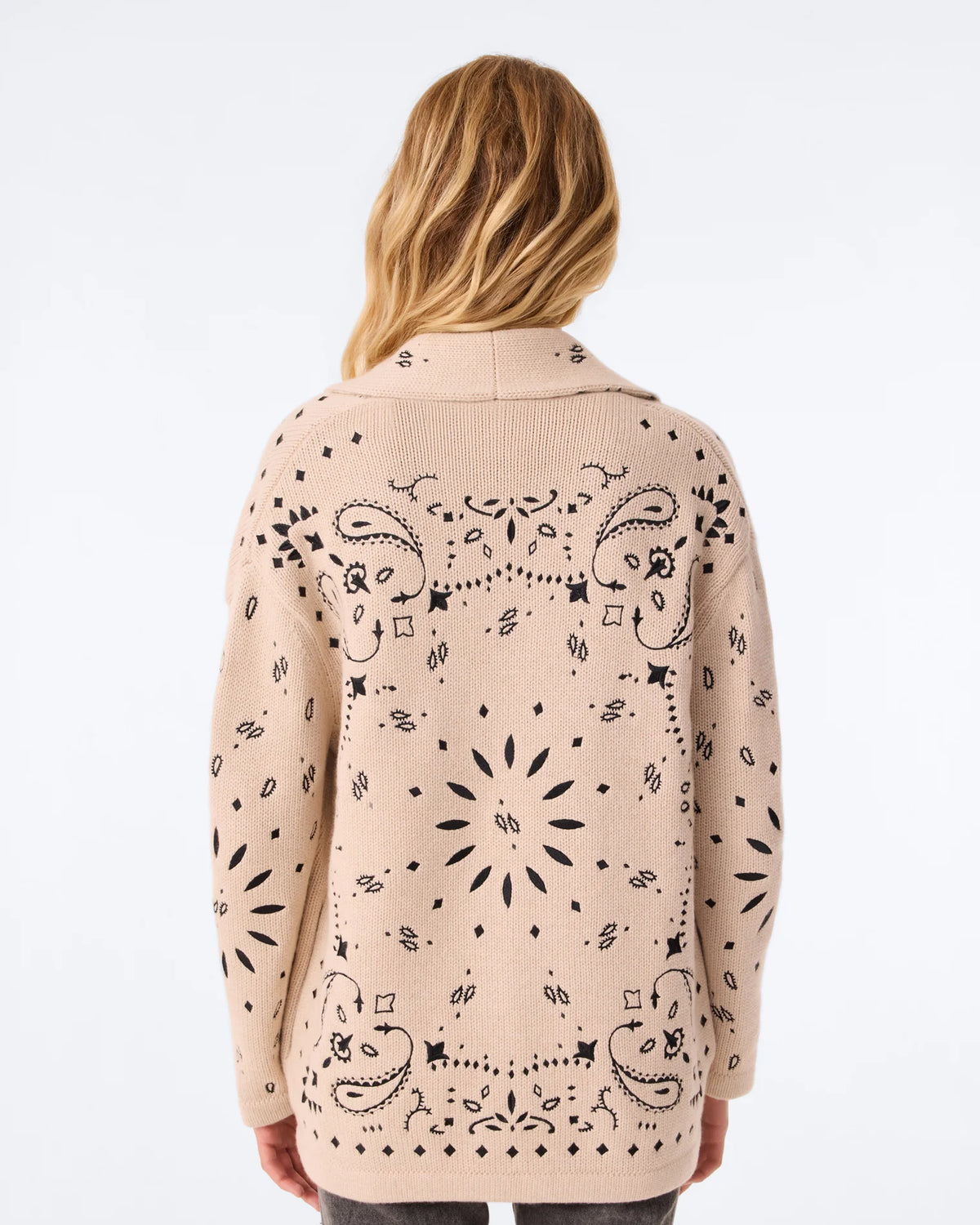 CODY PAISLEY CASHMERE CARDIGAN