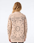 CODY PAISLEY CASHMERE CARDIGAN