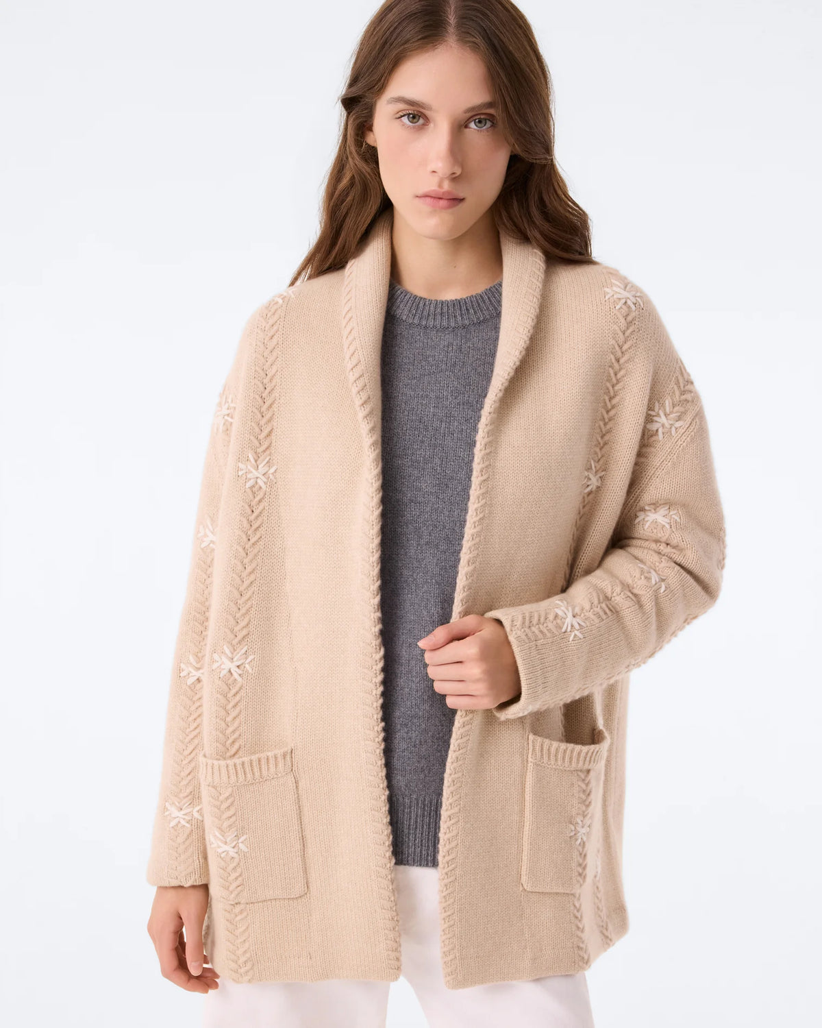 CODY PAISLEY CASHMERE CARDIGAN