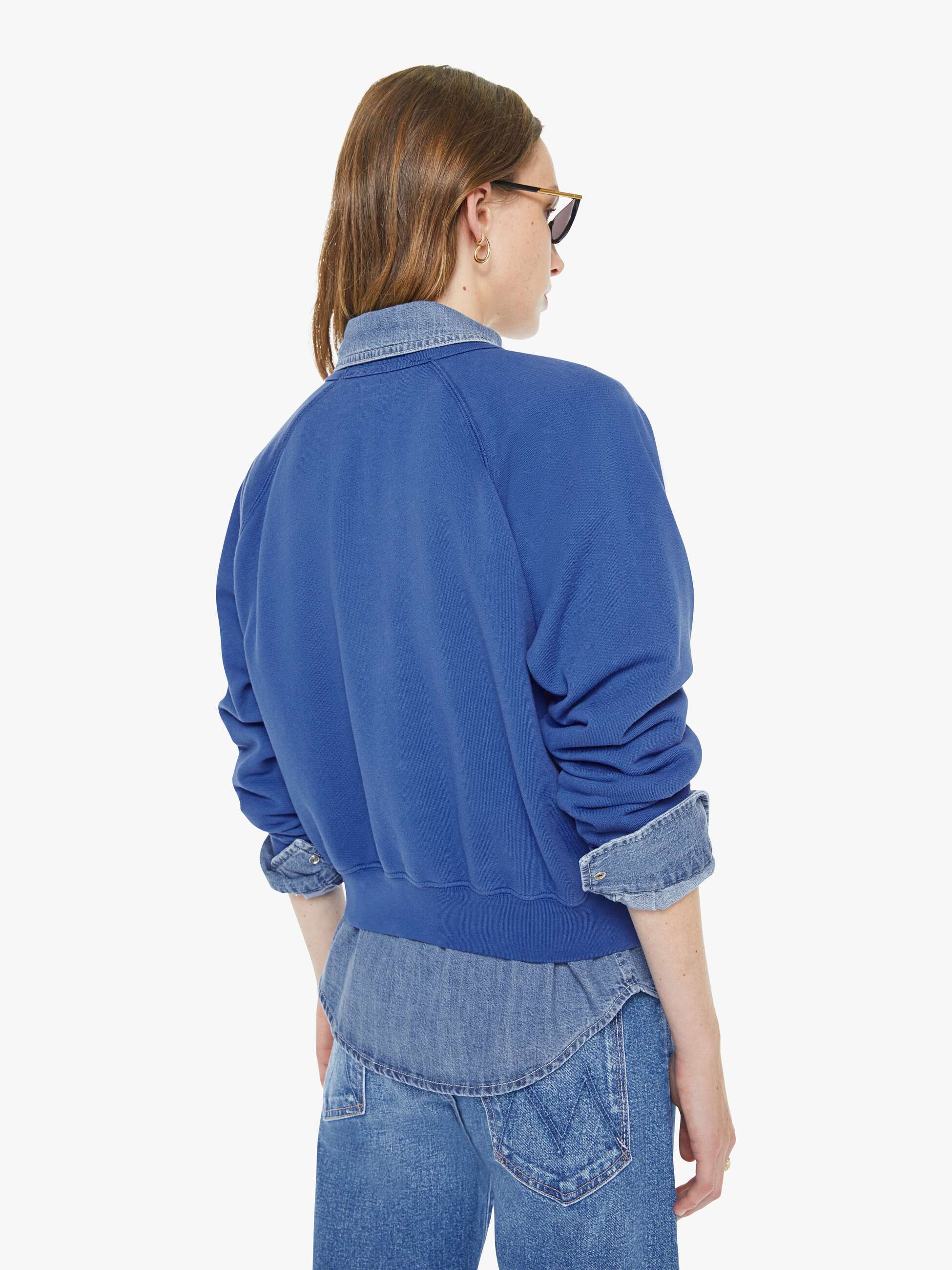 CONCERT SWEATSHIRT IN BLUE PETAL POWER