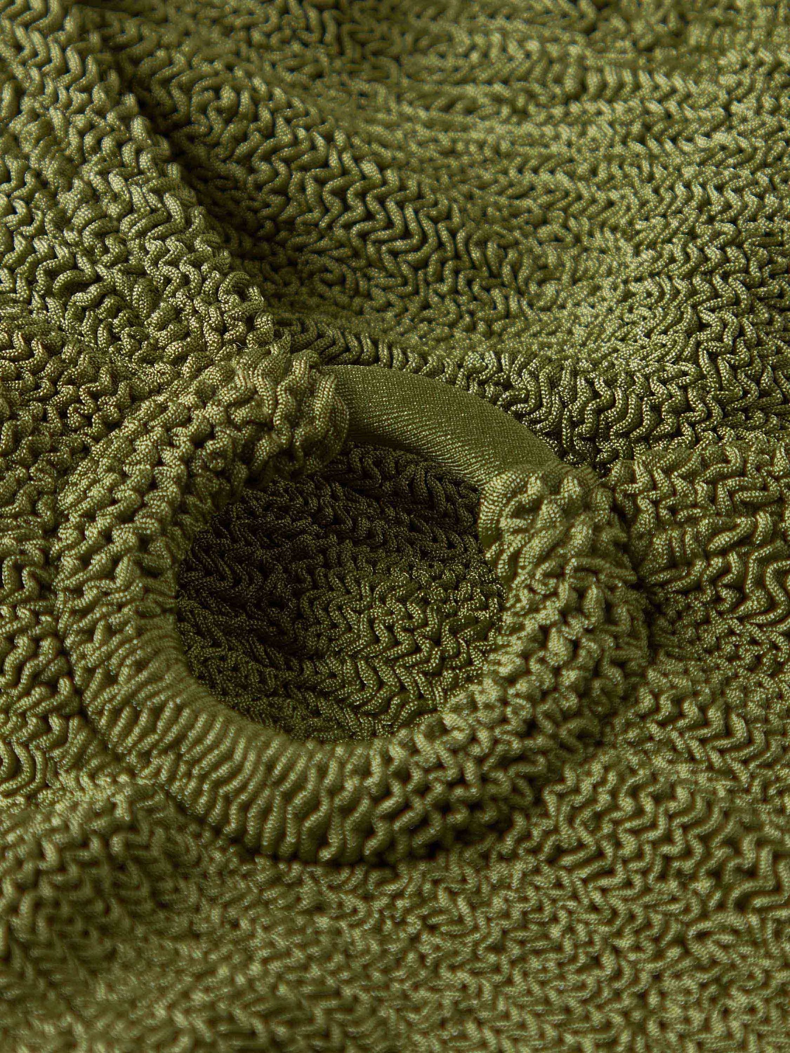COVERAGE CELINE SWIMSUIT IN METALLIC MOSS